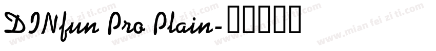 DINfun Pro Plain字体转换